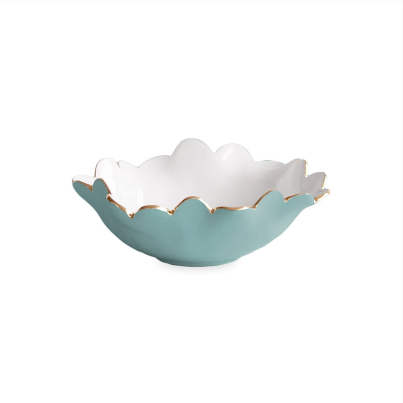 Bol rond miniature Encanto Colette, Turquoise; blanc