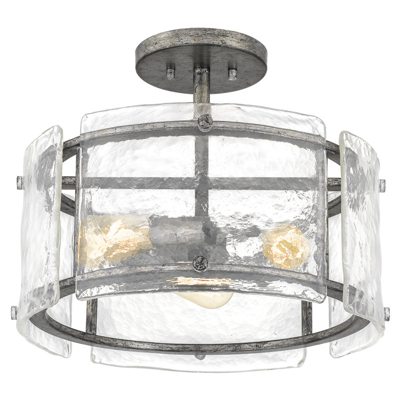Autberry Glass Semi Flush Mount