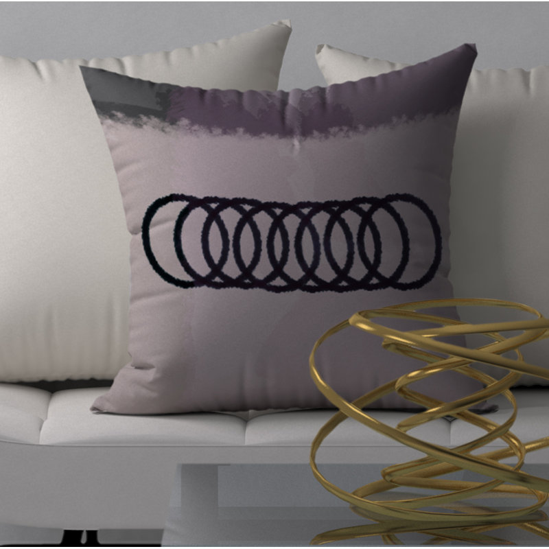  Housse et insert de coussin carré délicat silencieux, H 24 po x l 24 po