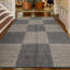 Wool Geometric Area Rug in Beige