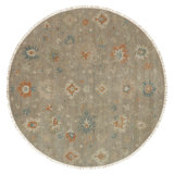 Wool Oriental Area Rug in Gray