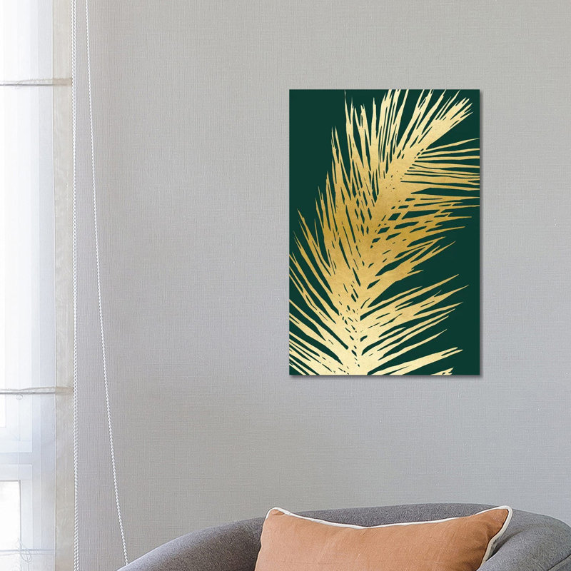 Emerald Palm II by Natalie Carpentieri - Print on Canvas, Wrapped Canvas, 66.04 cm H x 45.72 cm W x 3.175 cm D
