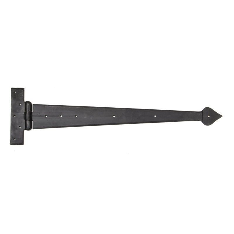 Pair Door Hinges, 15.6cm H x 55.3cm W x 1.9cm D, External Beeswax