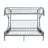 Alycea Futon Bunk Bed with Built-in Ladders-780040286-780040287