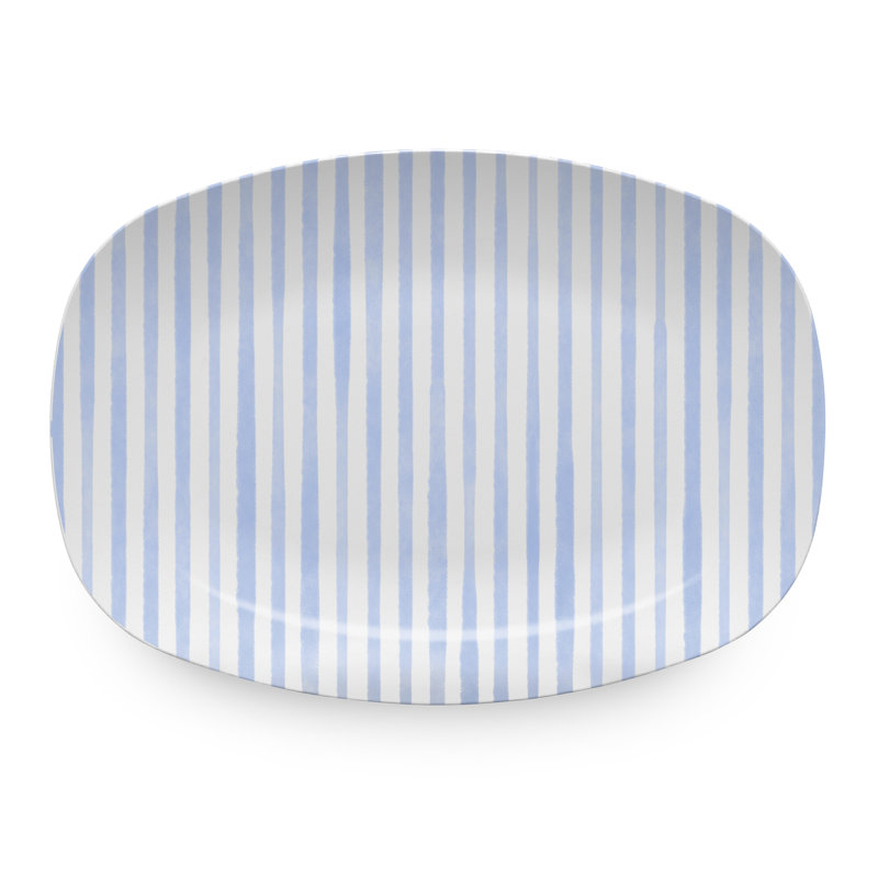Mariposa Traychic Resin Platter, Light Blue