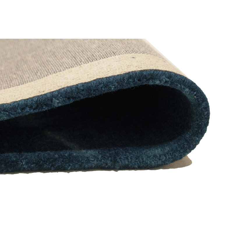 Tapis géométrique en laine touffeté à la main Zumwalt
