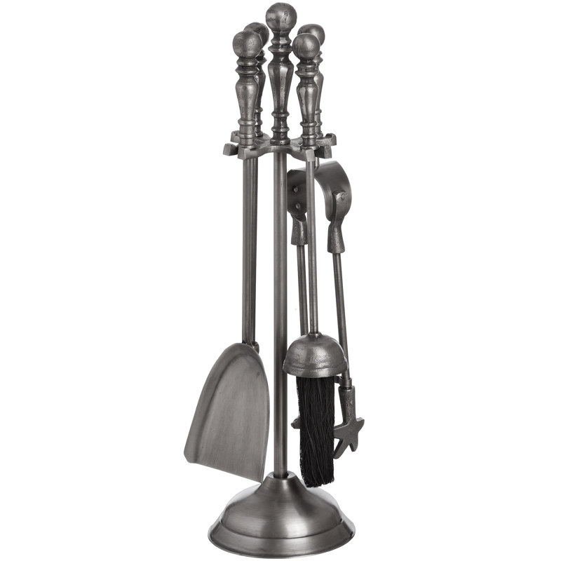 Athan Iron Fireplace Tool Set