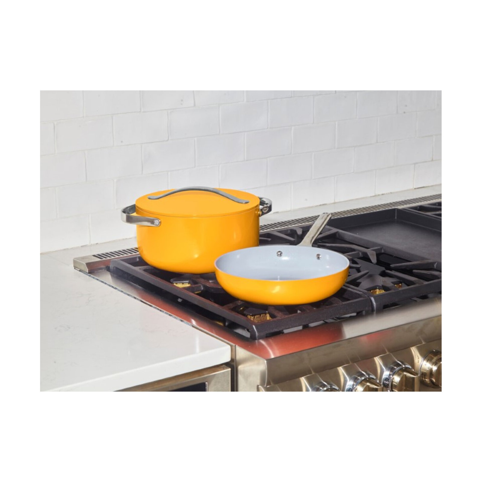 Caraway Nonstick Ceramic Fry Pan, 10.5", Marigold