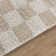 Machine Washable Shaggy Boho Beige Area Rug