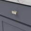 Poignée rectangulaire de la collection Bungalow - bouton d'armoire 1-3 / 4 po x 15/16 po - nickel poli - quincaillerie transitionnelle et côtière pour tiroirs et armoires-18447583-118303487