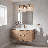  Abel 3-Light LED Bathroom Vanity Light in Matte Black with Warm Brass Accents-119773360-119773359