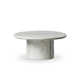 Brennan Marble Coffee Table - Large-White Calacatta Marble