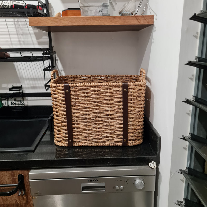 Ensemble de paniers d'osier, Brun foncé, H 16,5 po x l 22,5 po x P 16 po, Skyhook