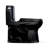 TOTO Ultramax One-Piece Elongated 1.28 GPF Universal Height Toilet with SS114 SoftClose Seat, Ebony - MS608114CEF#51-123826838-123826837