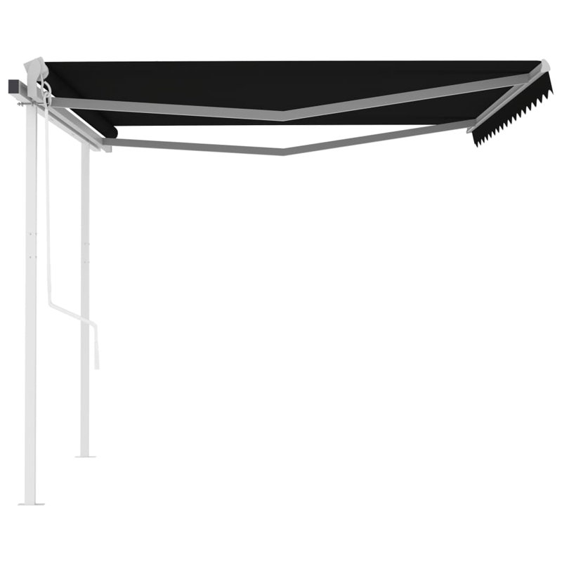 Auvent de patio rétractable en polyester l 160 po x P 120 po VidaXL