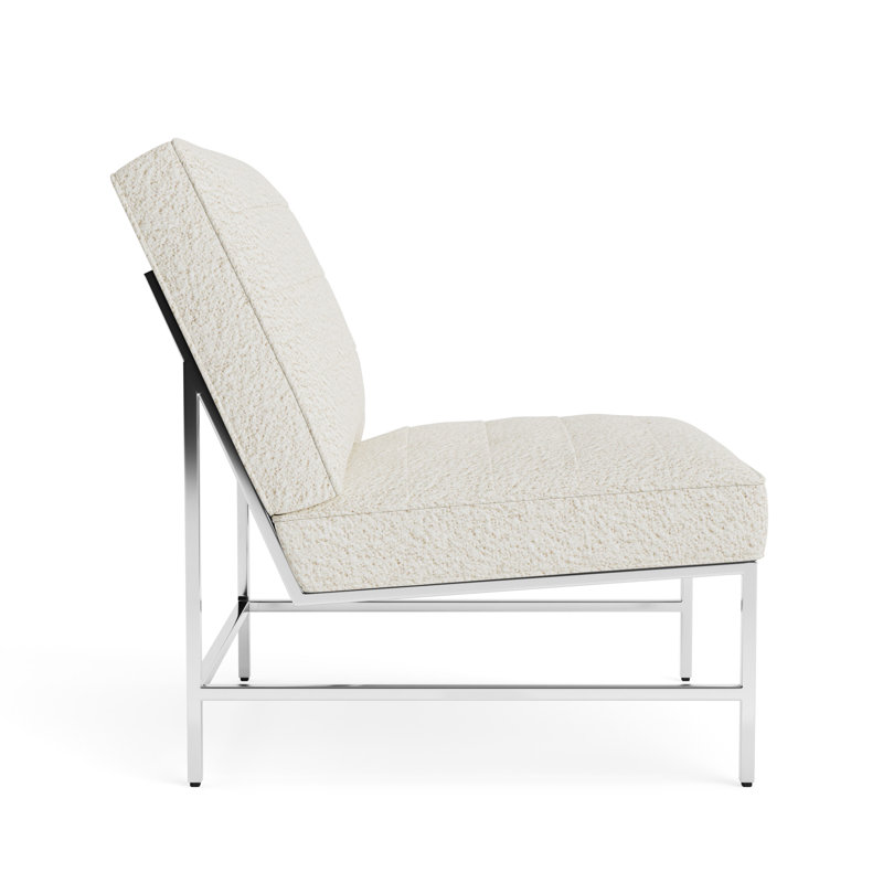 Major Chair, Berber - Cream, Polished Stainless Steel
