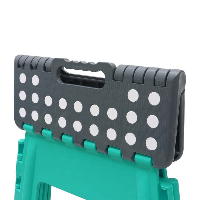 Cubert Large Step Stool, Turquoise, 22 H x 29 W x 22 D cm