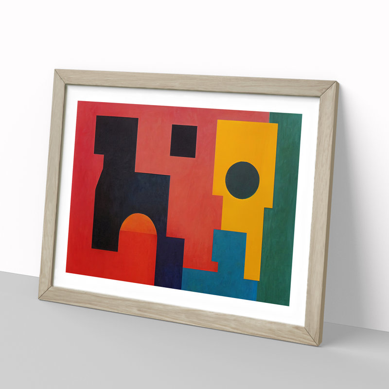 Minimalism - Framed Print, 46cm H x 64cm W, Oak Framed
