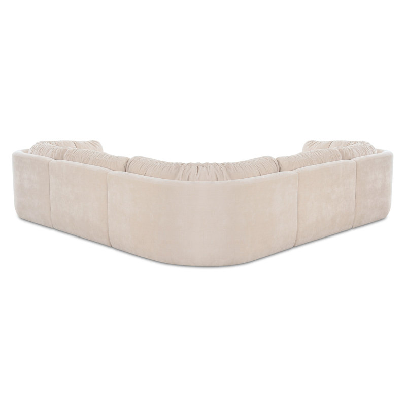 Matina Classic L Modular Sectional Taupe, Beige Polyester