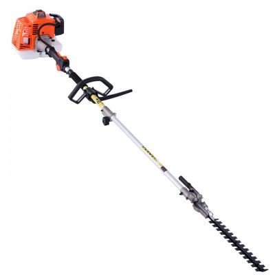 Gas Hedge Trimmer, 2 Cycle Gas Power Handheld Hedge Trimmer, 5-in-1 63cc Cordless Weed Eater with Protective Gear Set, Includes Hedge and String Trimmer, Brush Cutter(3T & 40T Blades), Pole Saw