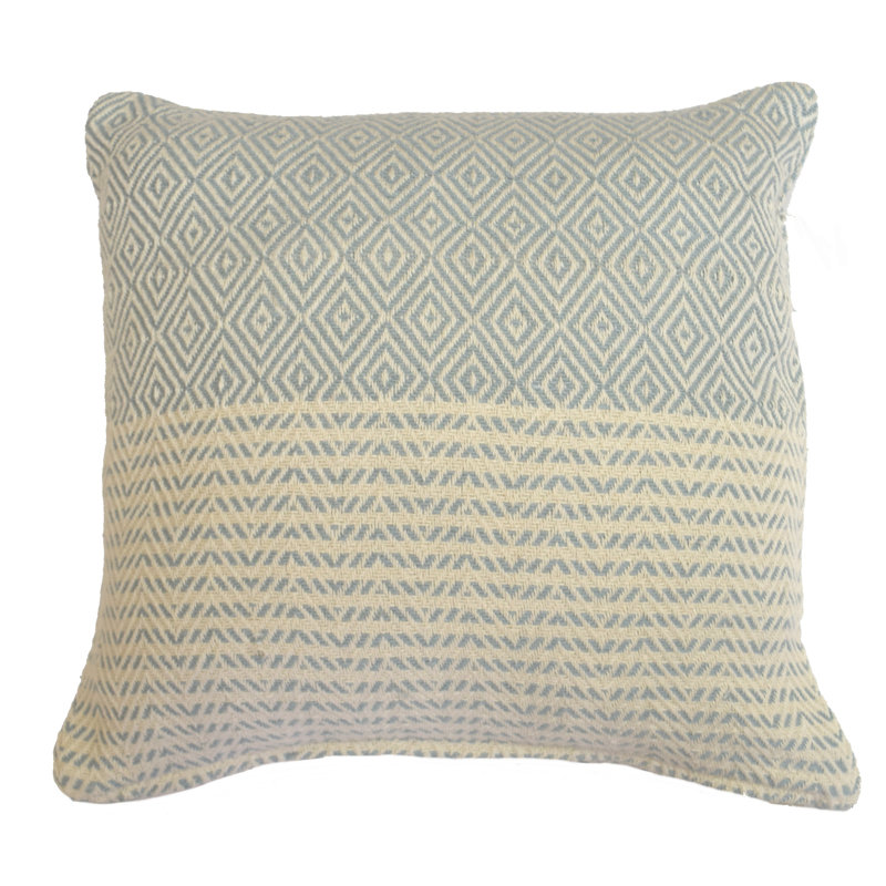 Bendale Geometric Square Euro Cushion Cover, Blue