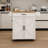 Kitchen Island Cart With Adjustable Shelves, Towel Rack & Seasoning - White Rolling