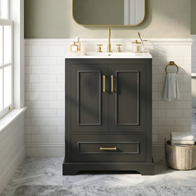Modern Bathroom Vanity with Ceramic Sink