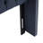 Queen Size Upholstered Headboard With Transitional Button Tufting, Double Nailhead Trim, Navy, Adjustable Black Metal Legs, Wood Frame For Queen, Decor, Navy , Tool Included