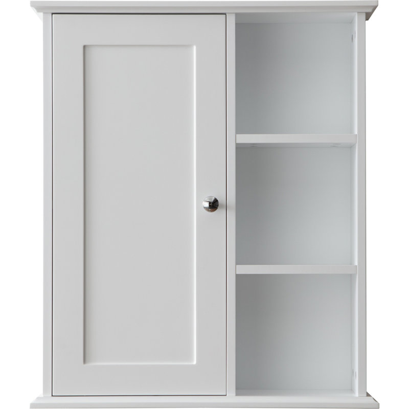 Armoire murale de salle de bain 23,6 po, Blanc