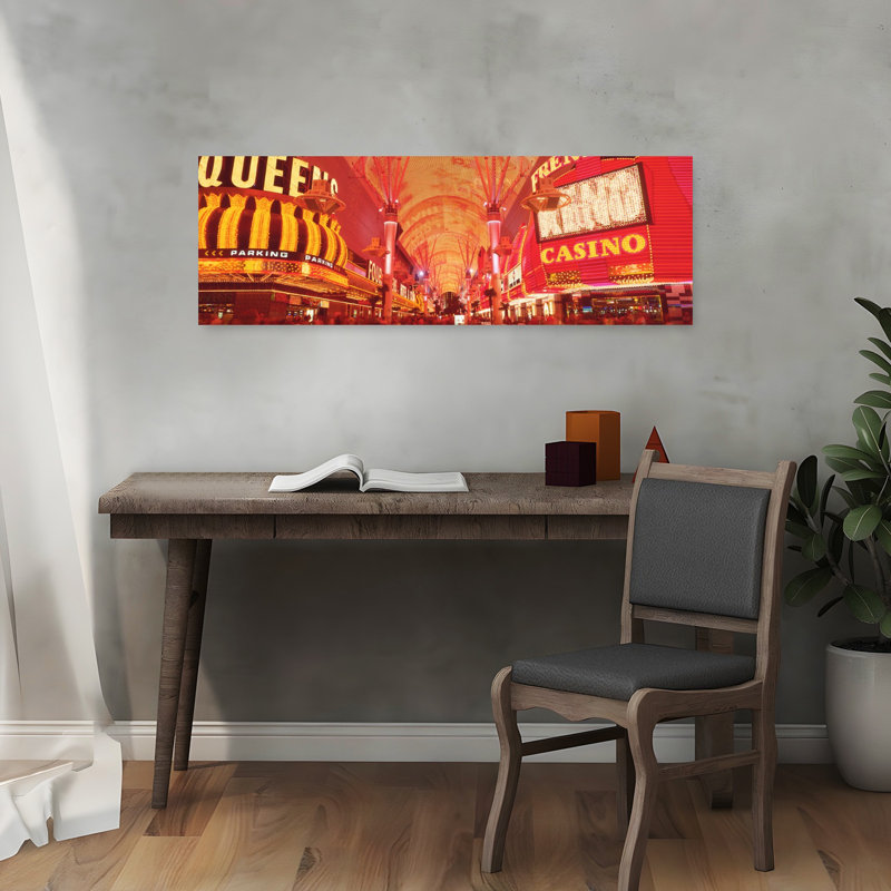 Fremont St expérience, Las Vegas, Nv, architecture contemporaine, art mural de la ville, H 36 po x l 12 po
