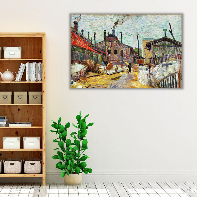 L'usine, 1887 - reproduction d'art sur toile