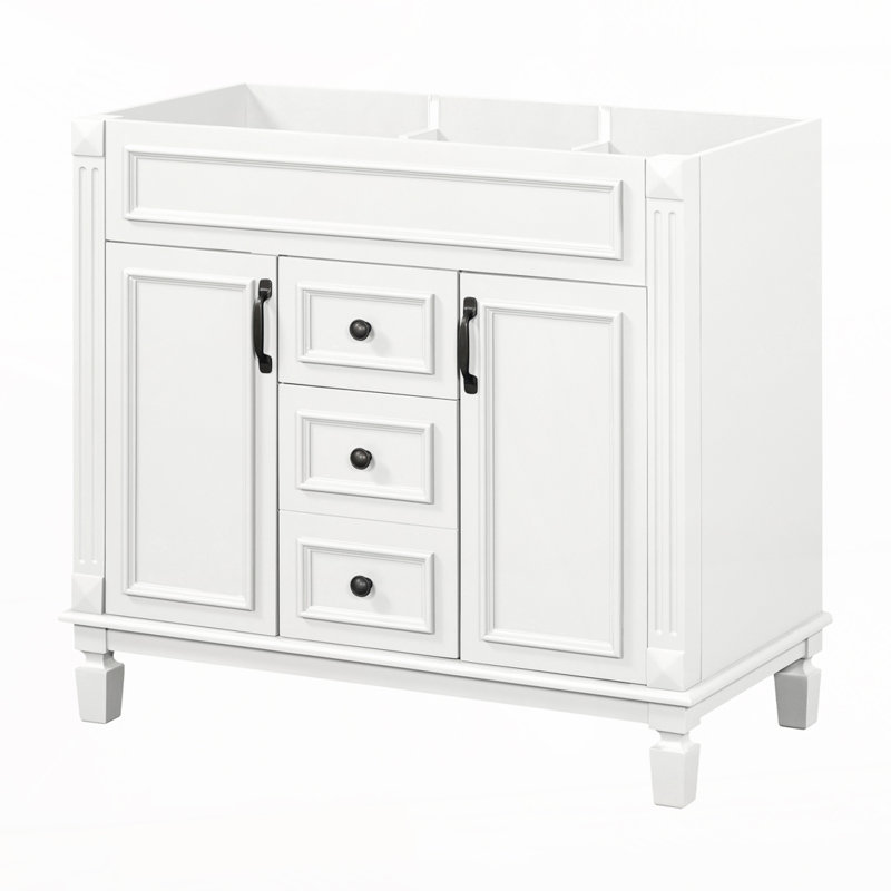 Bases de meuble-lavabo 36 po seulement, Blanc