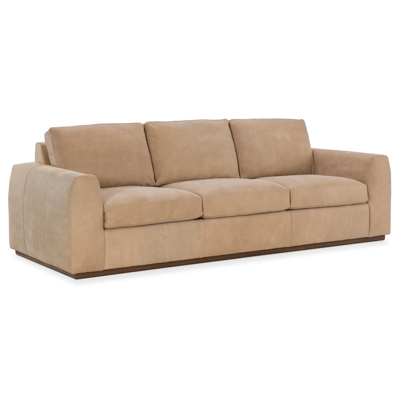 Canapé 8 pi Margaritaville Woody Creek, Cuir beige