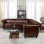 Canapé modulaire Chesterfield en similicuir Faraaz-779897299