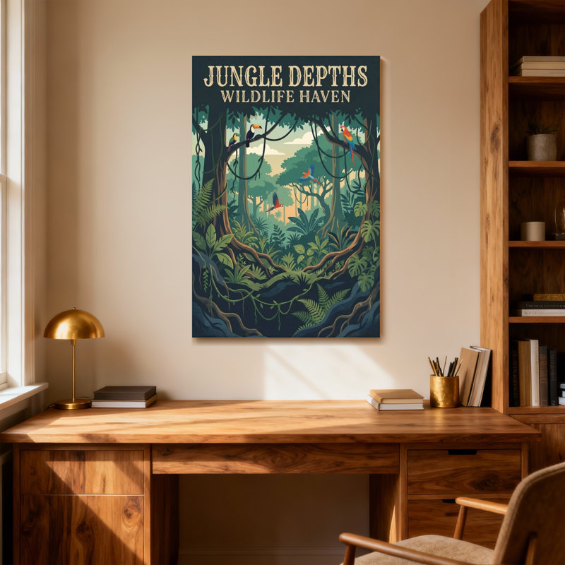 Paysage et nature Profondeurs de la jungle Haven, H 36 po x l 24 po