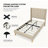 Eriksay Low Profile Upholstered Platform Bed with Wingback Headboard-1653282268-1683457356