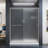 Infinity-Z 60" W x 74.75" H Framed Sliding Shower Kit-2040981356-2033747191
