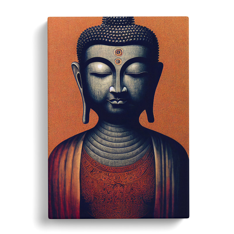 XC1022-3904X Serene Buddha - Wrapped Canvas Print, 60cm H x 40cm W x 3cm D