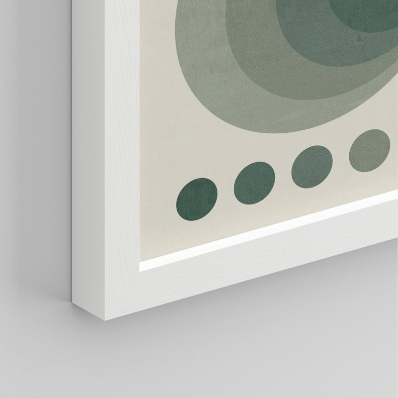 "Classic Bauhaus 1923, affiche, cercle géométrique" sur papier, Blanc, H 14 po x l 11 po