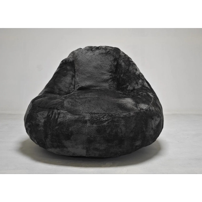 Fauteuil à billes Giant (rembourré de mousse), Gris foncé