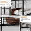 Lit superposé en fer avec rails pour chambre à coucher, chambre d'amis-93009707-93009704