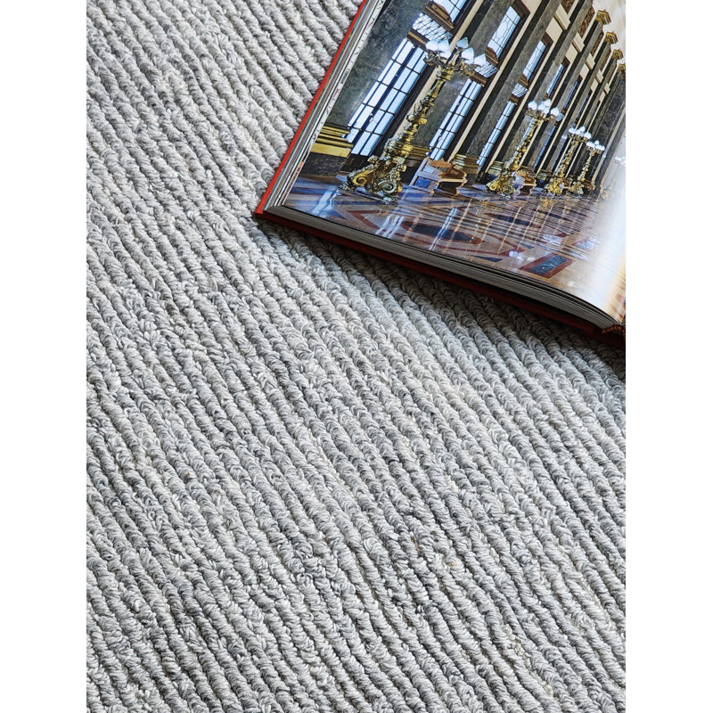Azman Rectangle Indoor/Outdoor Area Rug in Ivory/Silver, Rectangle 12' x 15'