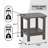 Rectangular Outdoor Side Table , 18.9'' in. W 14.96'' in. D-78658987