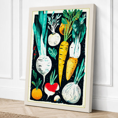 Harvest Produce Botanical 1 Piece Wrapped Canvas Wall Art
