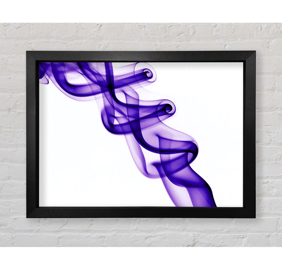 Purple Smoke Twist - Einzelner Bilderrahmen Kunstdrucke