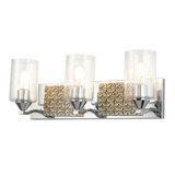 Arcadia 3 Light Bath Bar In Black