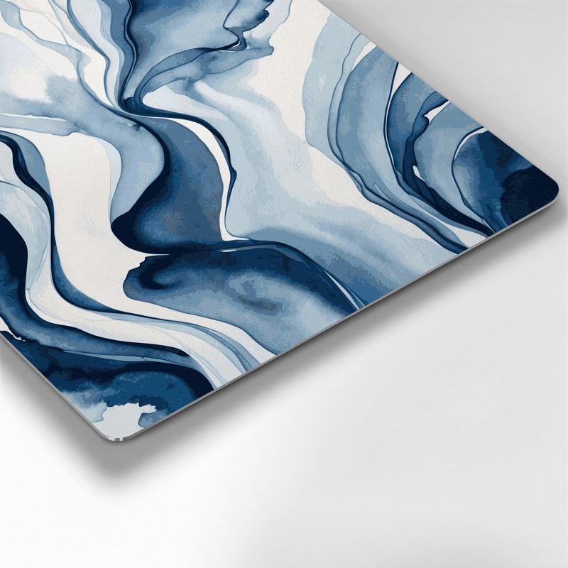 Watercolor Abstract 41 Grey Metal Wall Art