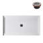 Base de douche 60 po x 32 po en alcôve en acrylique blanc brillant avec bonde centrale, bonde incluse-115227566