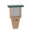 Mangeoire à queue à gâteau recyclée 12 po Birds Choice, taupe / vert-14033263