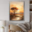 Arbre africain africain Essence I - Art mural africain, salon-97170248-97170249